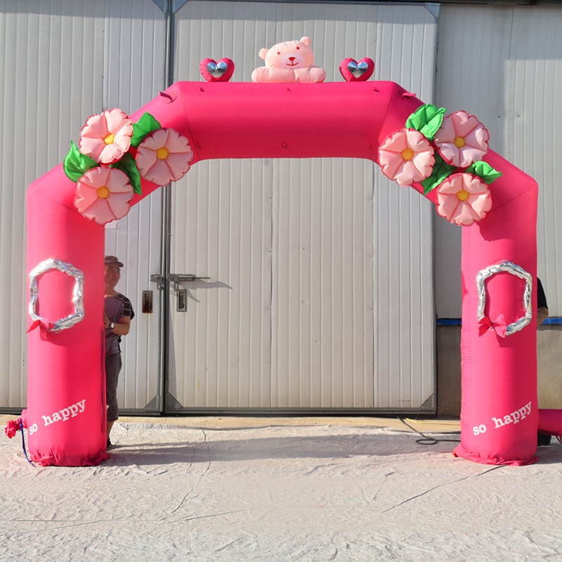 瓮安粉色婚礼拱门